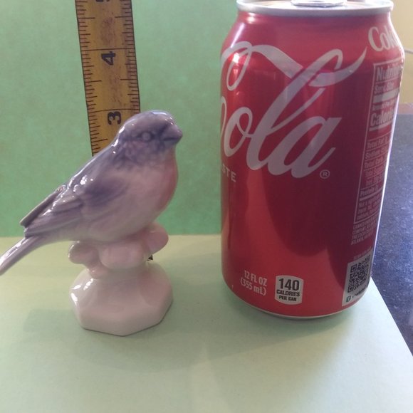 Vintage Gerold Porcelain Bavaria West Germany bird figurine blue and white - Picture 7 of 14